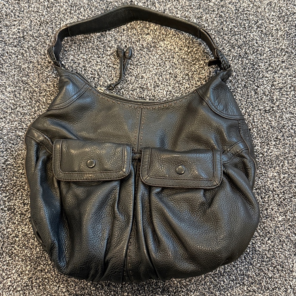 Cole Haan Black Leather Shoulder Bag